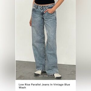 Motel Rocks Vintage Blue Flare Jeans